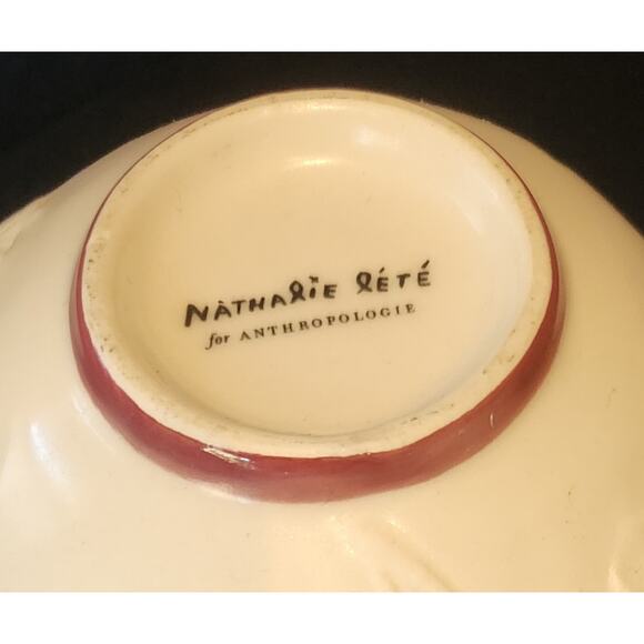 2 Anthropologie Nathalie Lete Titania Love mugs Holds 12 ounces - Picture 6 of 10